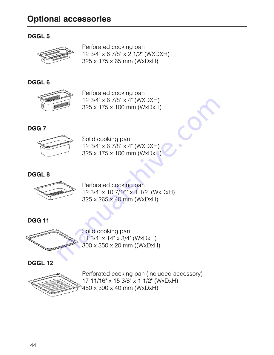 Miele DGC6700XL Operating And Installation Instructions Download Page 144