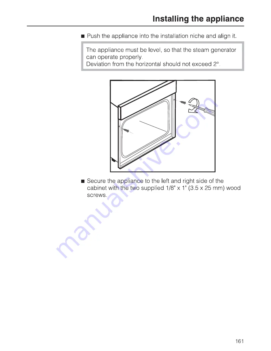 Miele DGC6700XL Operating And Installation Instructions Download Page 161