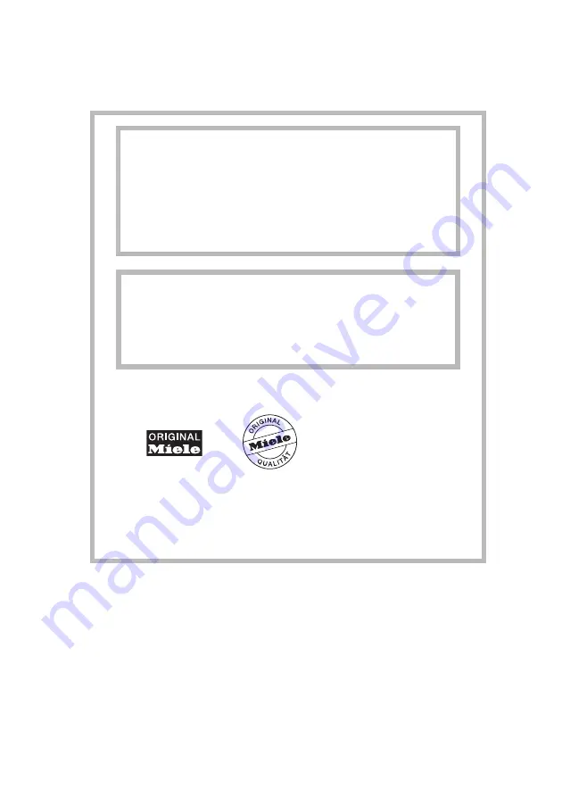 Miele Dynamic U1 Series Operating Instructions Manual Download Page 2