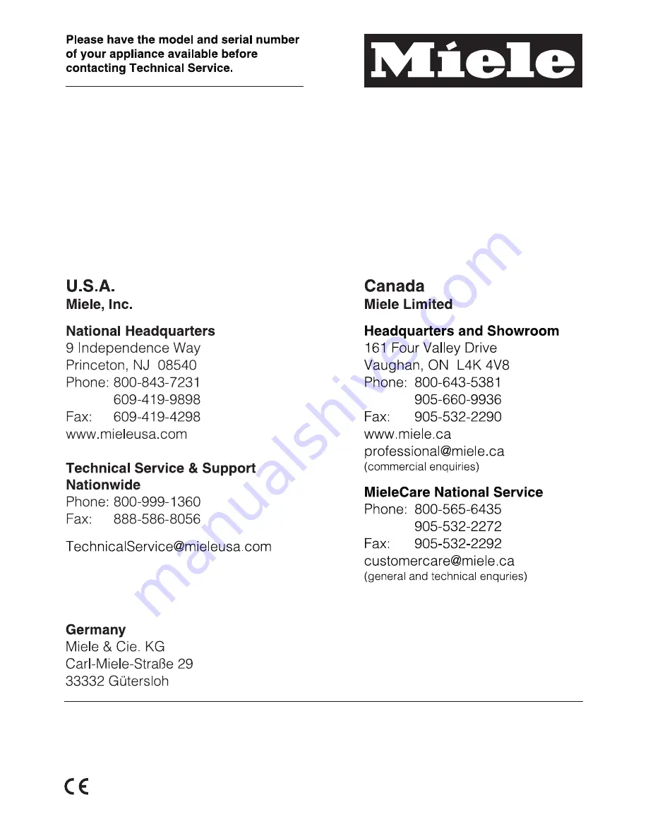 Miele F 1801 SF Operating And Installation Instructions Download Page 72