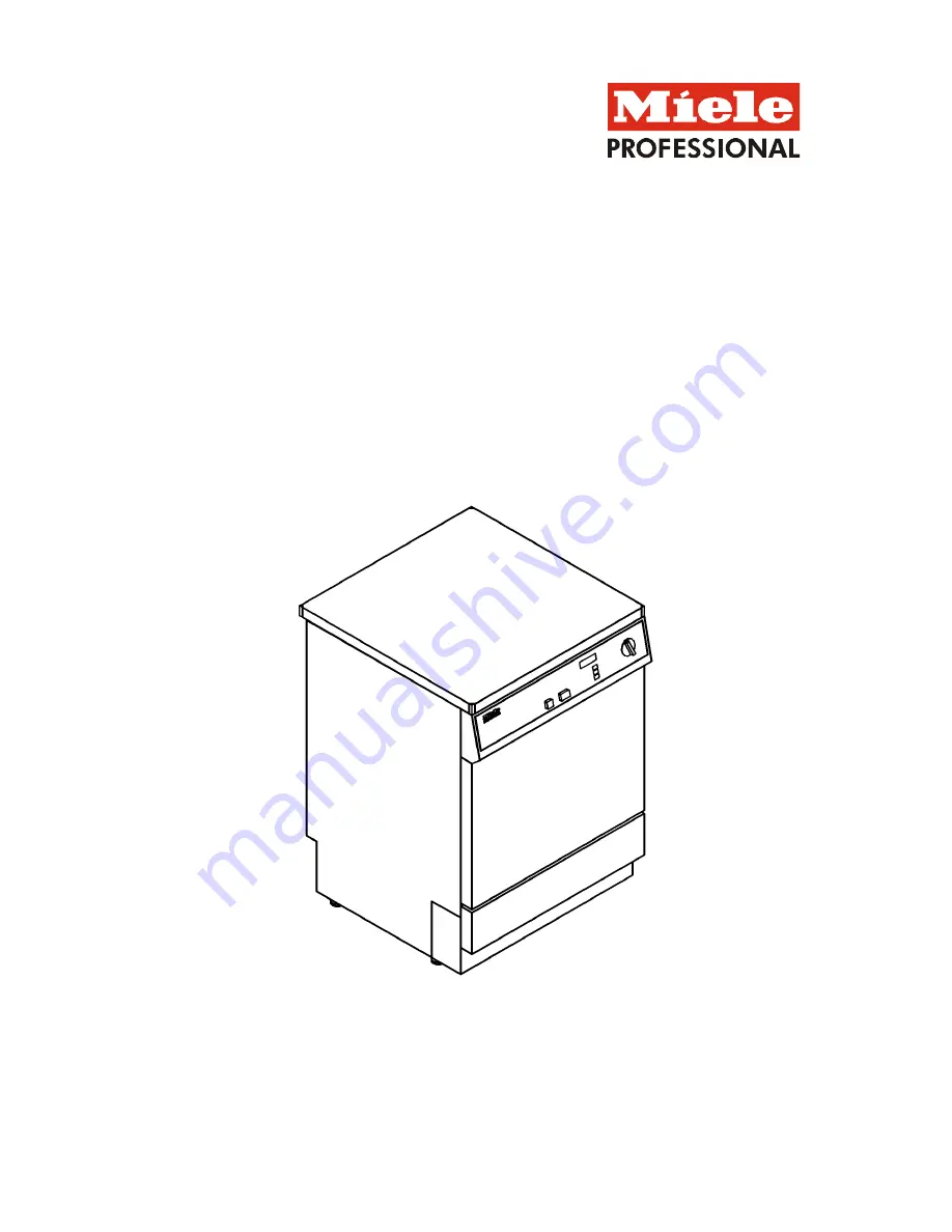 Miele G 7856 Скачать руководство пользователя страница 3