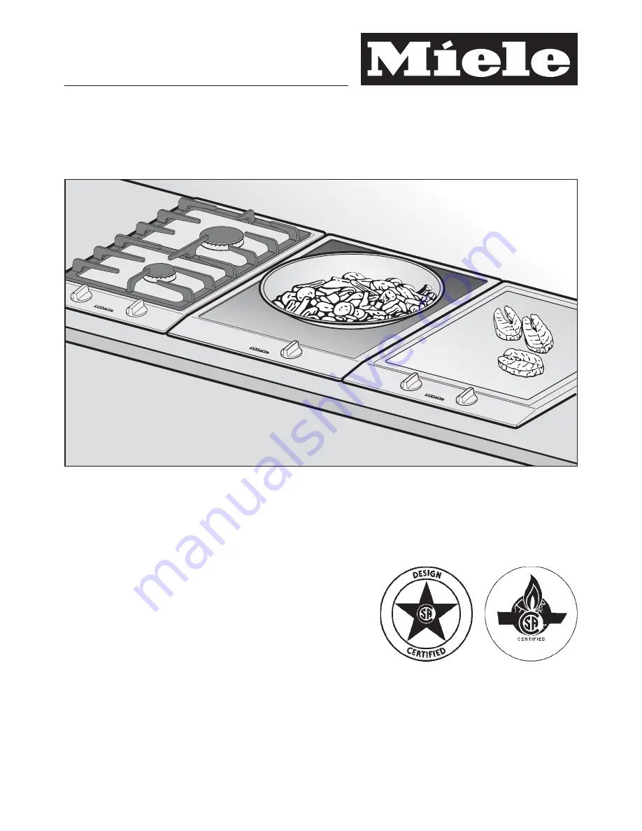 Miele GAS COMBISET CS 1011 Operating And Installation Instructions Download Page 1