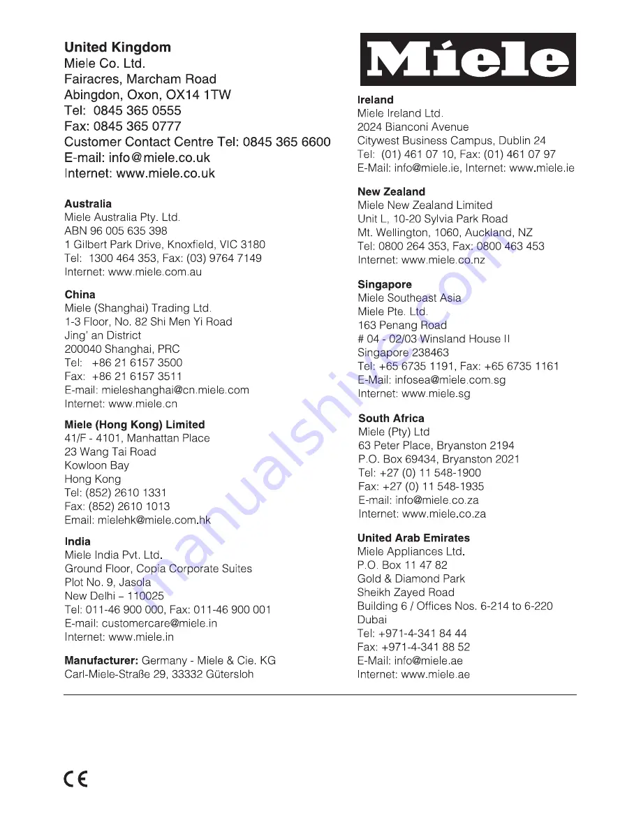 Miele H 5081 BP Operating And Installation Manual Download Page 84