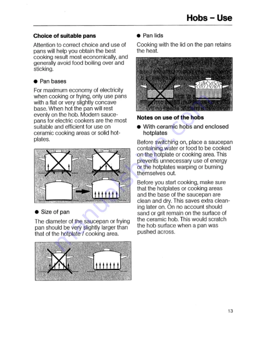 Miele H 814 Operating Instructions Manual Download Page 13