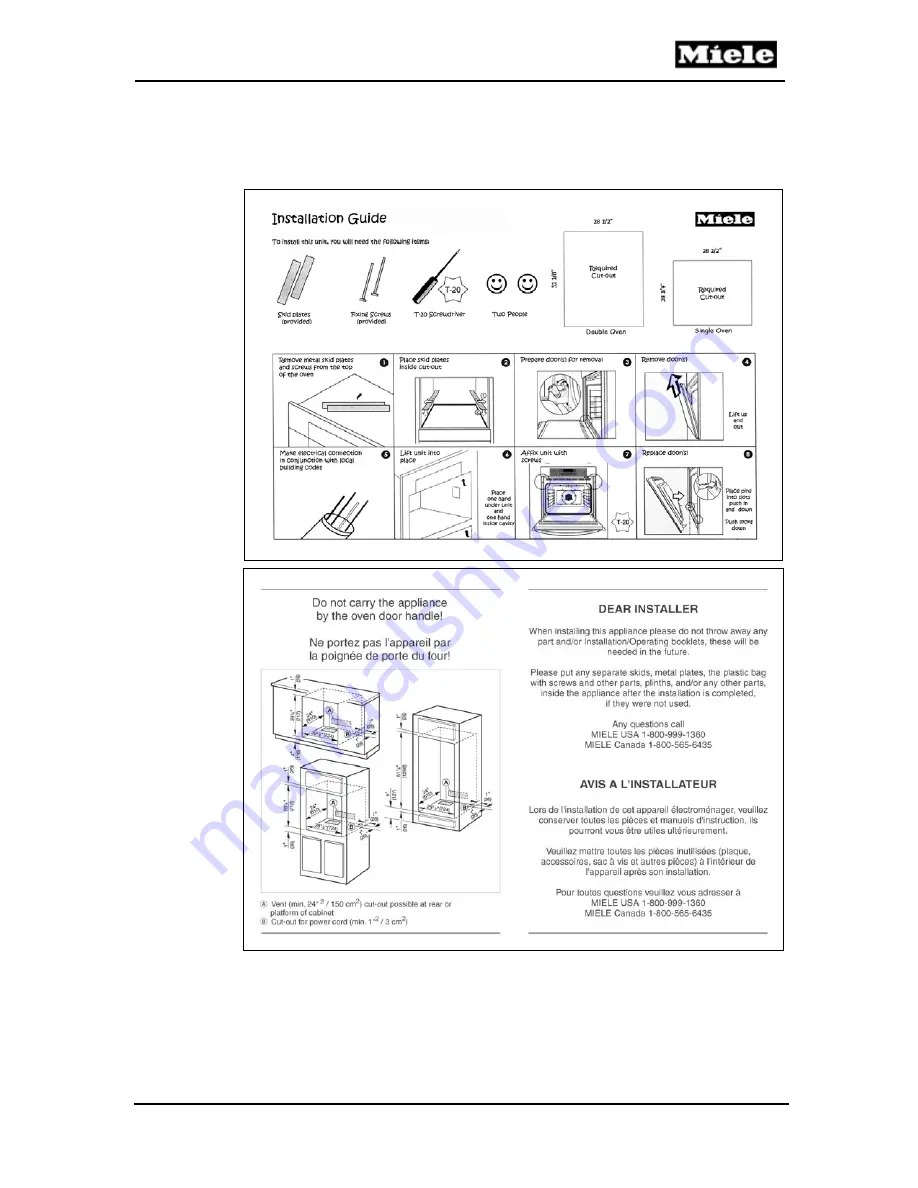 Miele H394B Technical Information Download Page 25