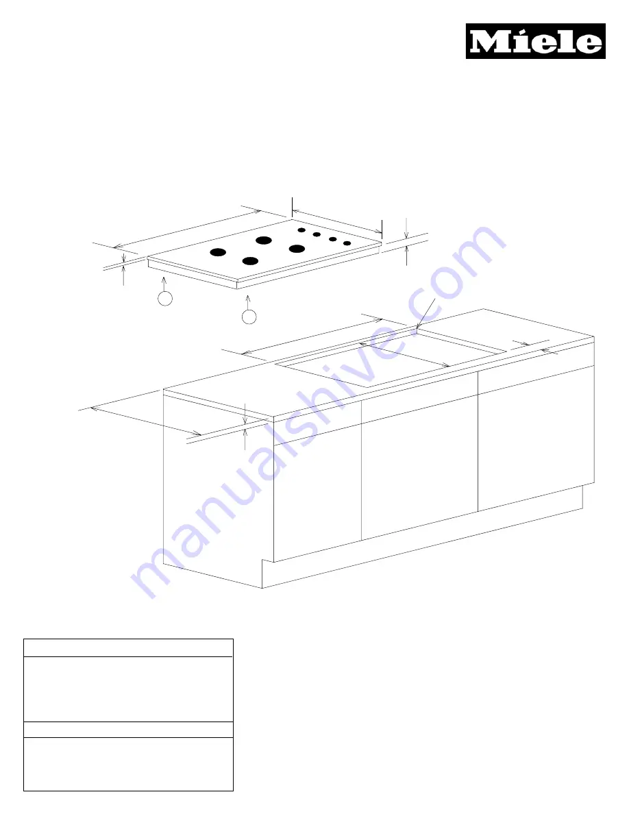 Miele KM 3464 G Specification Download Page 1