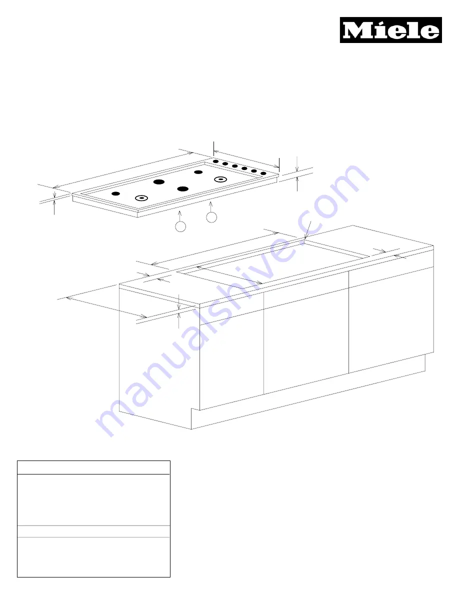 Miele KM 3484 Specification Download Page 1