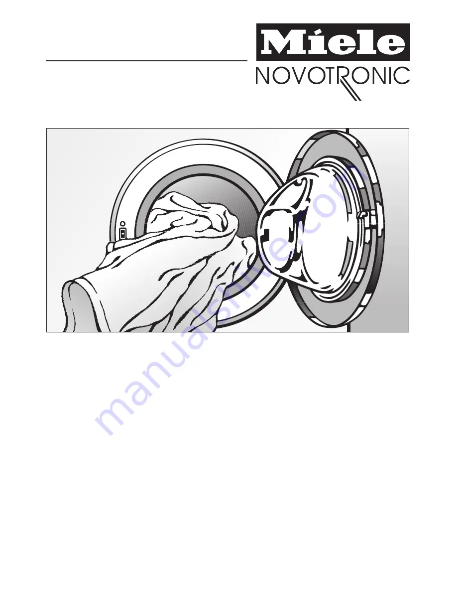 Miele Novotronic W 844 Operating Manual Download Page 1