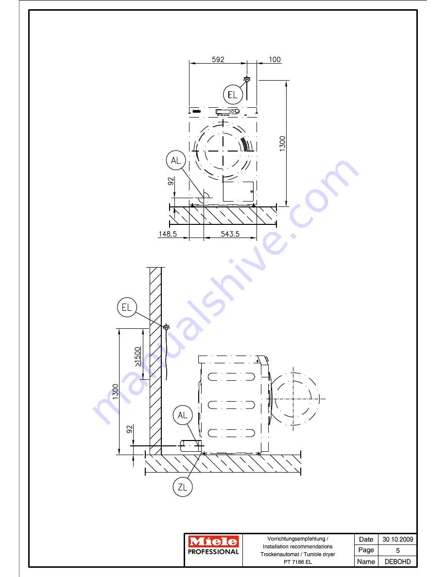 Miele PT 7186 EL Скачать руководство пользователя страница 5