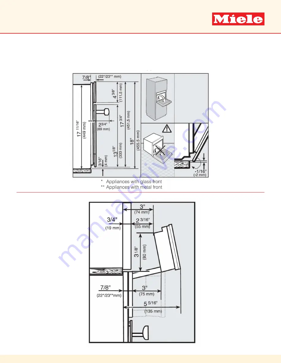 Miele PureLine DGC 6600 XL Installation Manual Download Page 6