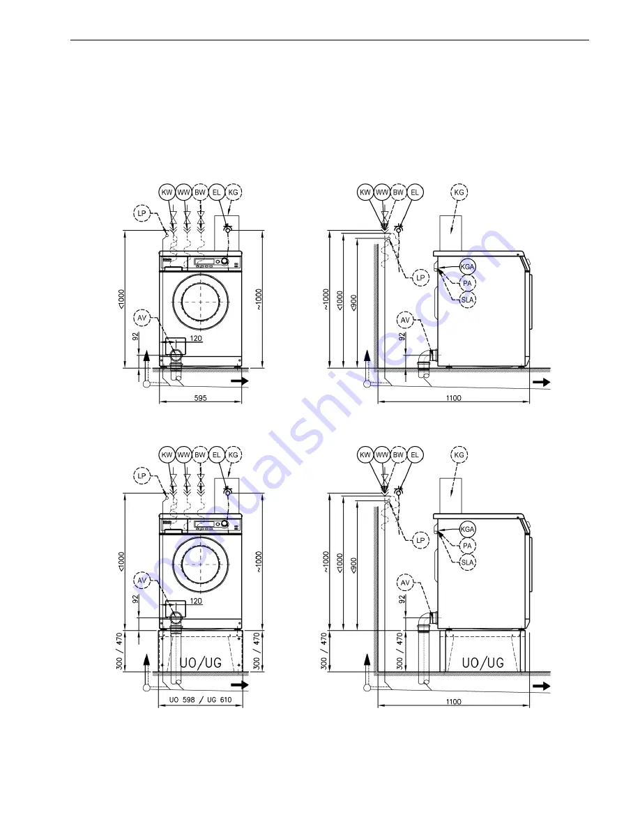 Miele PW 6055 AV Installations Plan Download Page 7