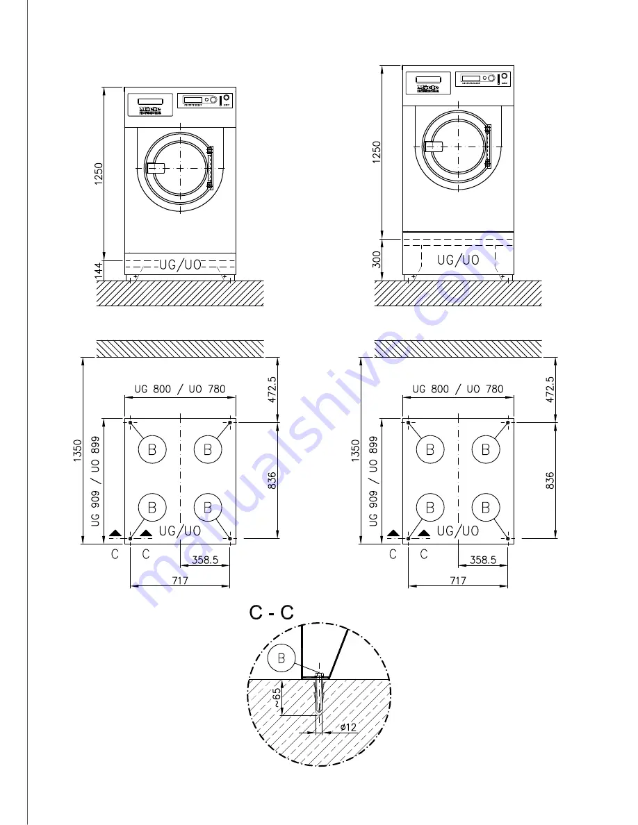 Miele PW 6137 EL Installations Plan Download Page 10