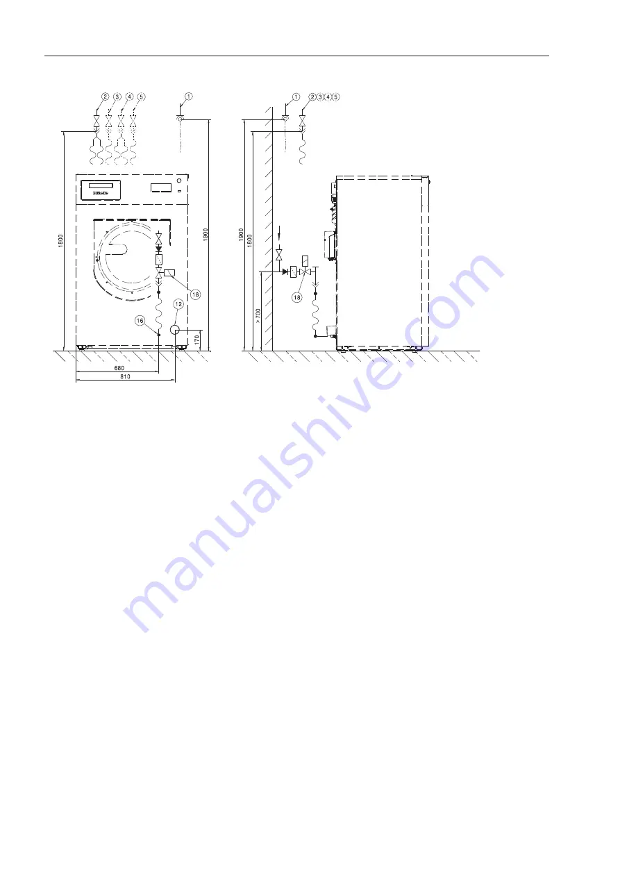 Miele PWM 916 SD Installations Plan Download Page 18