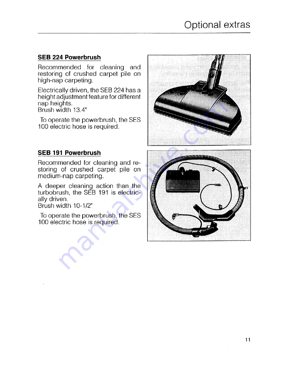 Miele S 248 i Operating Instructions Manual Download Page 11