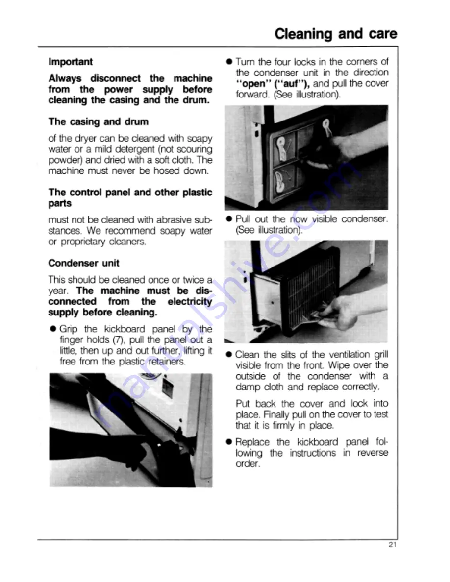 Miele T 382 C Operating Manual Download Page 21