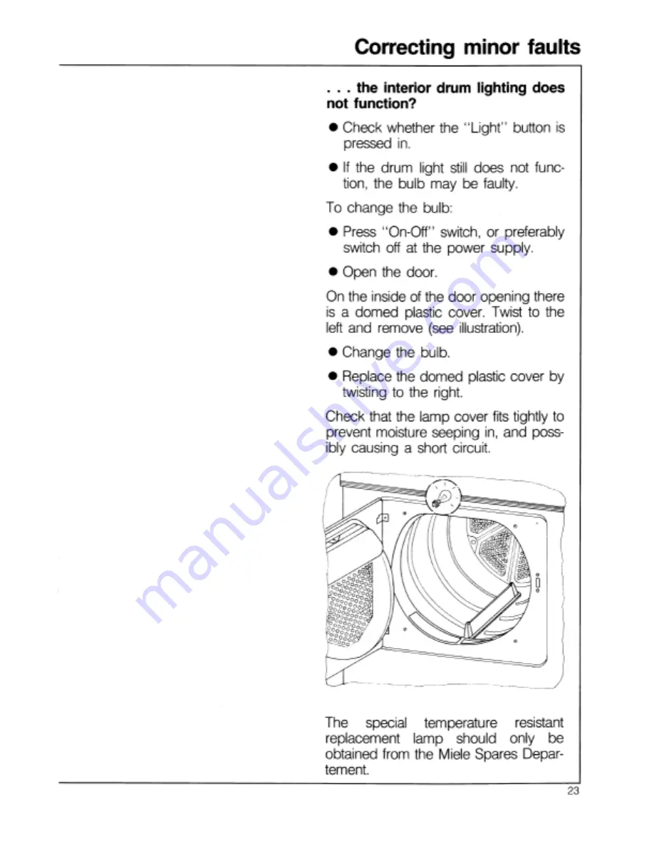 Miele T 382 C Operating Manual Download Page 23