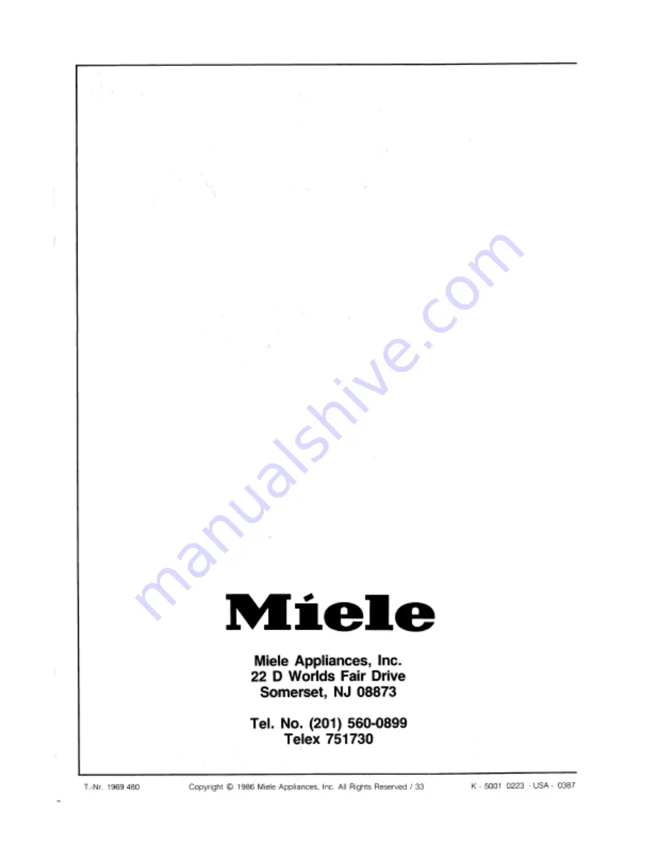 Miele T 382 C Operating Manual Download Page 28