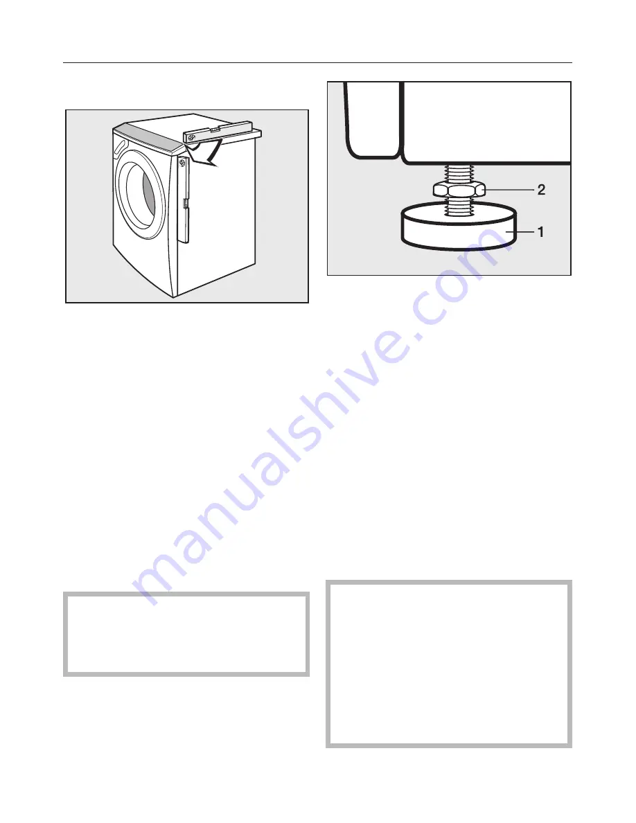 Miele TOUCHTRONIC W 4800 Operating And Installation Instructions Download Page 46