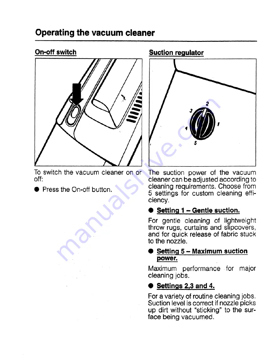 Miele VACUUM CLEANER S135 Скачать руководство пользователя страница 8