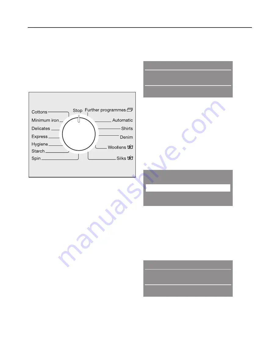 Miele W 3923 WPS Operating Instructions Manual Download Page 17