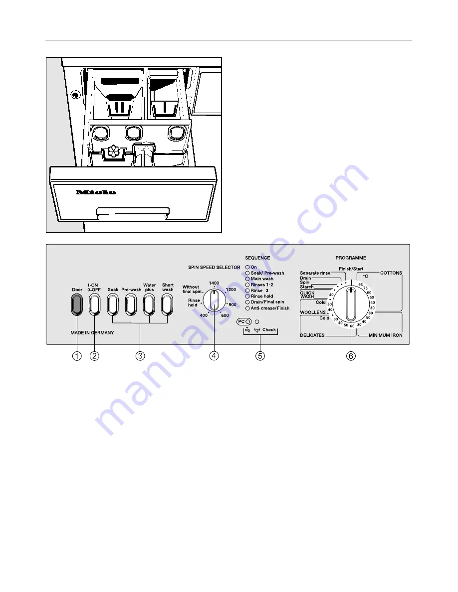 Miele W 906 Operating Instructions Manual Download Page 4