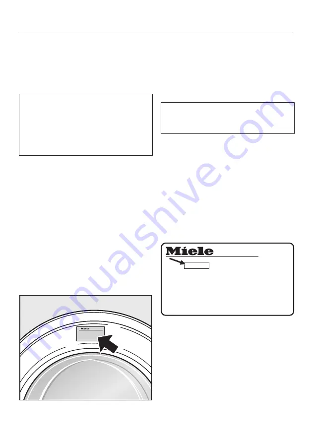 Miele WED 665 Excellence Operating Instructions Manual Download Page 63