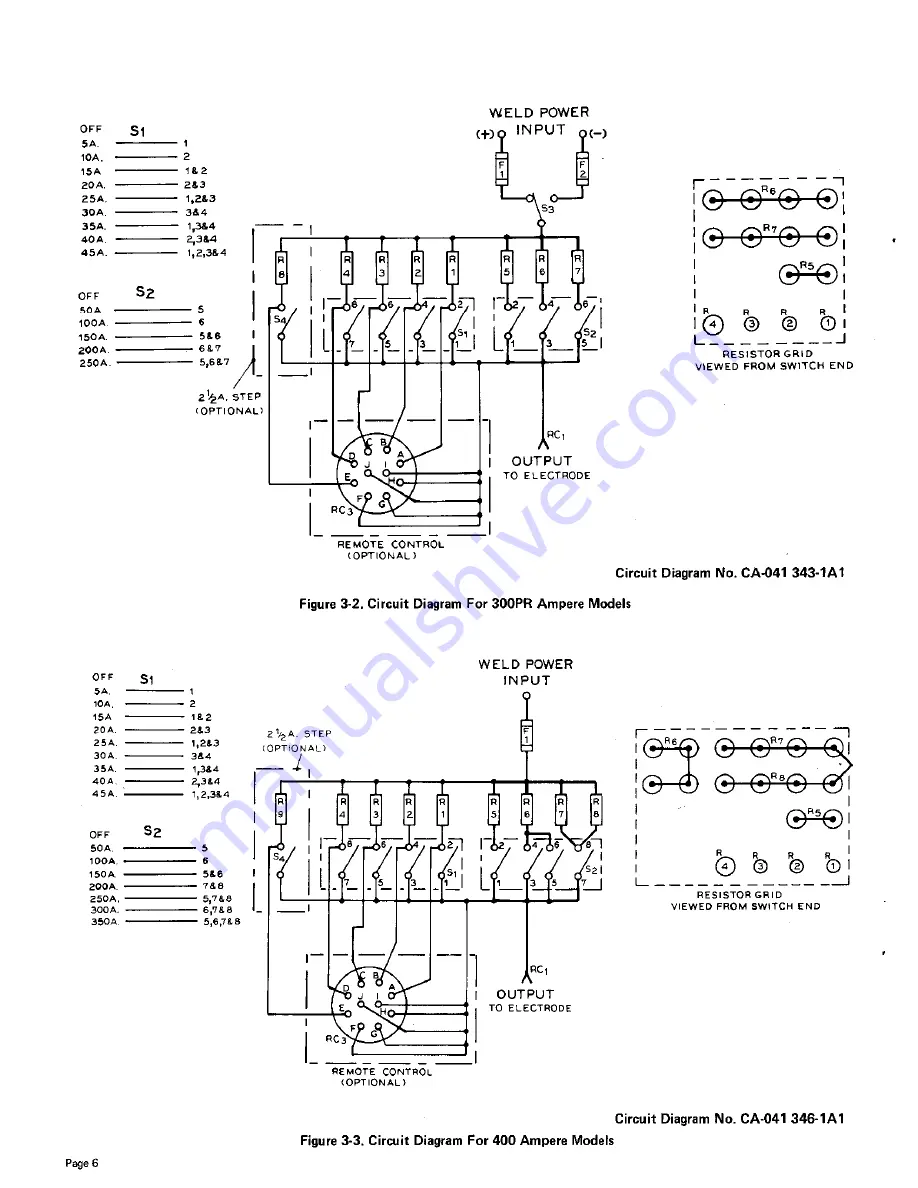 Miller Electric MOG--250/250-PRC Owner'S Manual Download Page 8