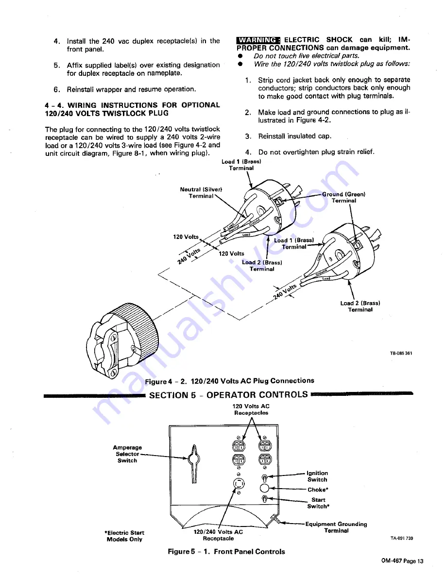 Miller Electric STARFIRE 1 Owner'S Manual Download Page 19