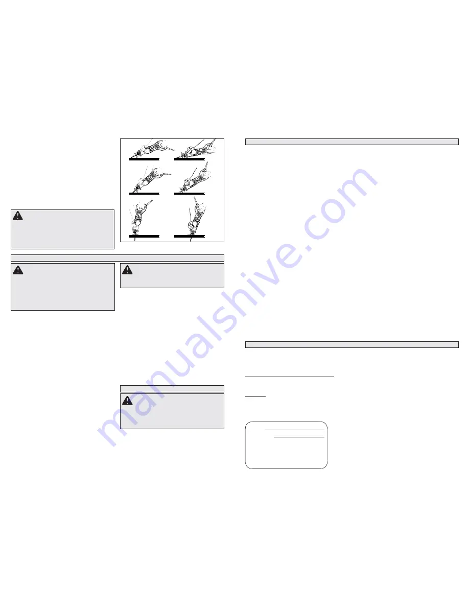 Milwaukee SAWZALL 6509-31 Скачать руководство пользователя страница 8