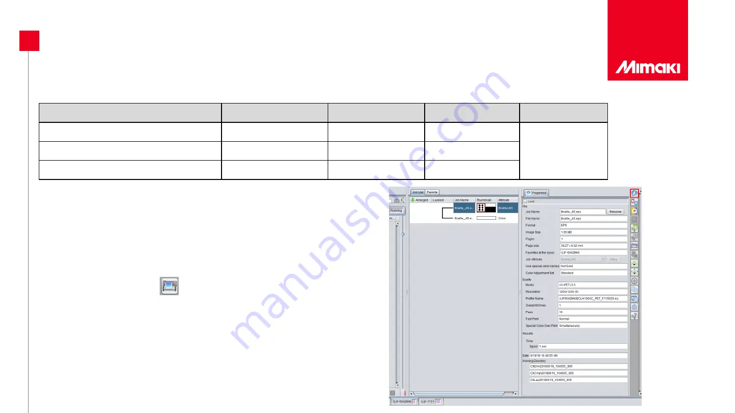 MIMAKI UJF-7151plus Printing Manual Download Page 16