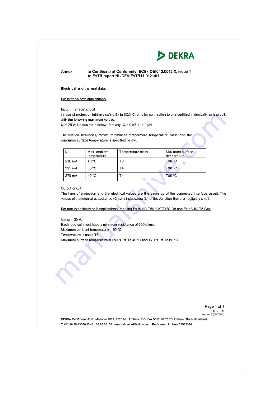 Minebea Intec PR 6130/64Sa Installation Manual Download Page 32