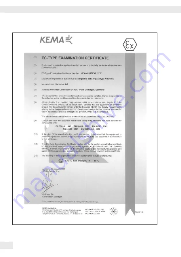 Minebea Intec YRB02 Operating Instructions Manual Download Page 20