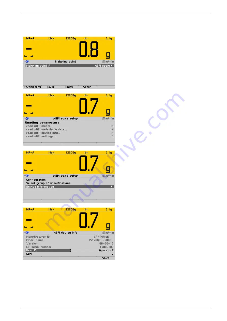 Minebea Sartorius Intec Maxxis 4 PR 5500 Instrument Manual Download Page 195