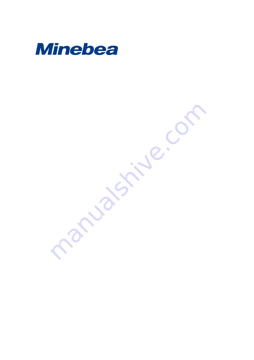 Minebea TMHSAD-01 Instruction Manual Download Page 1