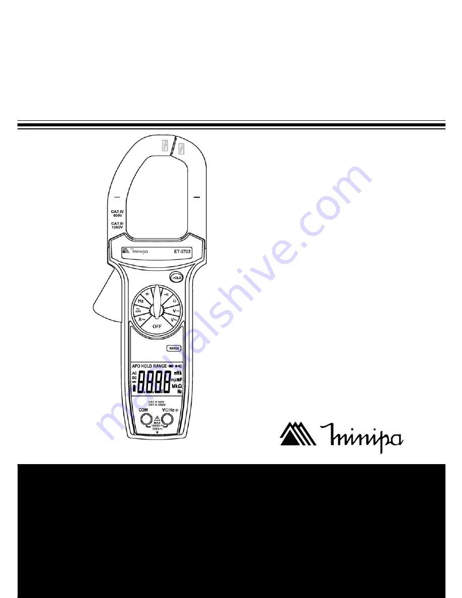 Minipa ET-3702 Instruction Manual Download Page 1