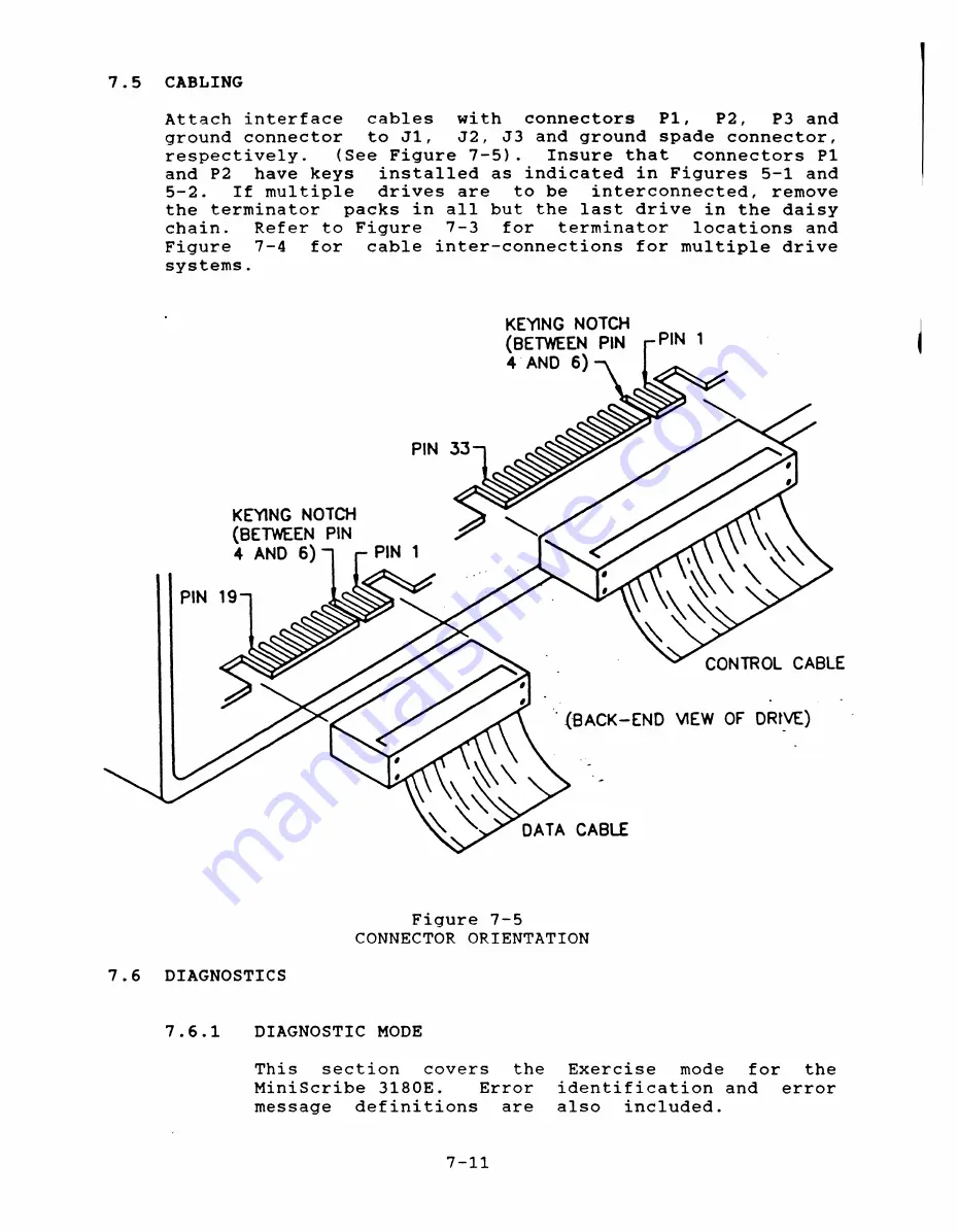 MiniScribe 3180E Product Manual Download Page 73