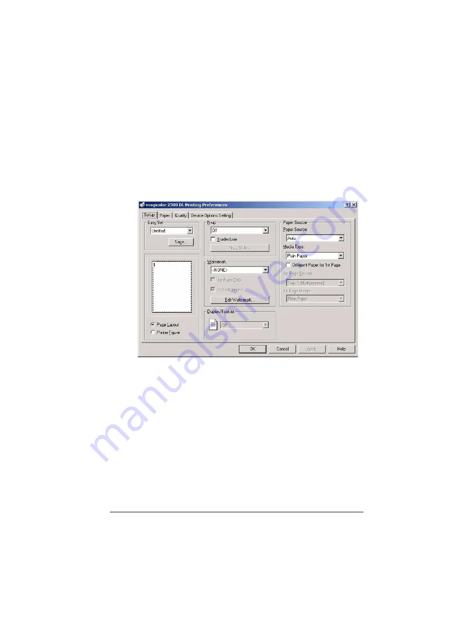 MINOLTA-QMS magicolor 2300 DL User Manual Download Page 47