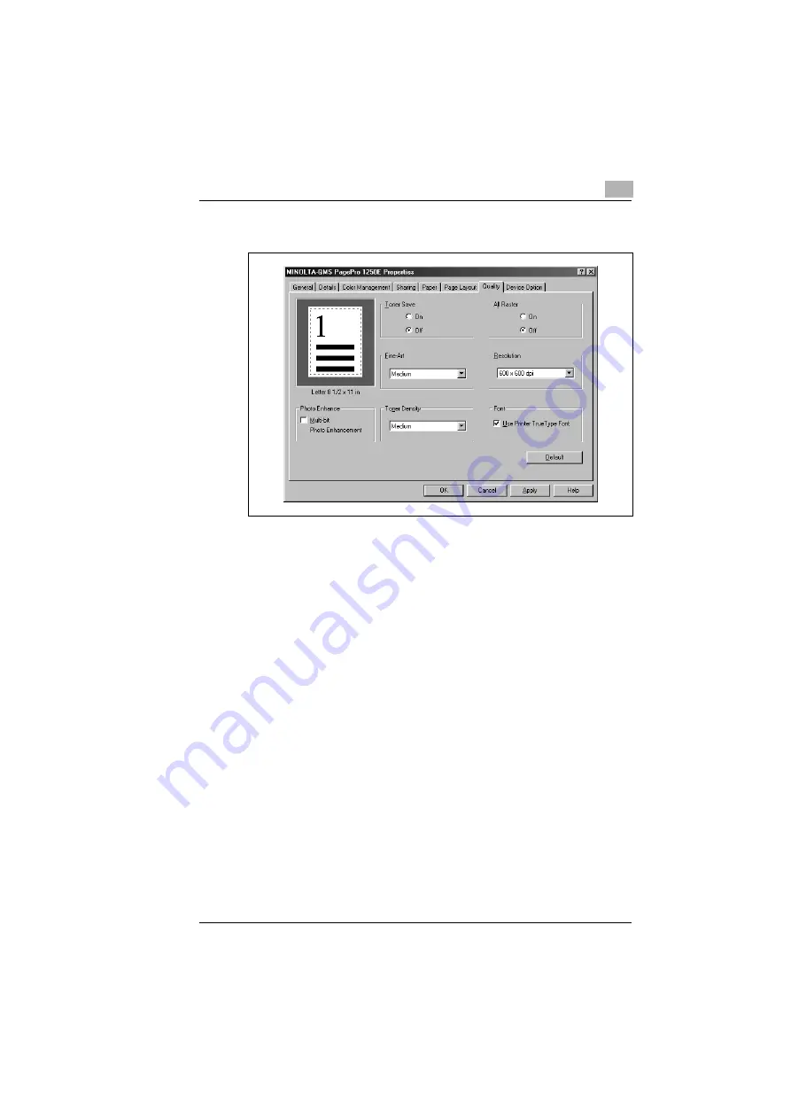 MINOLTA-QMS PagePro 1250E Скачать руководство пользователя страница 75