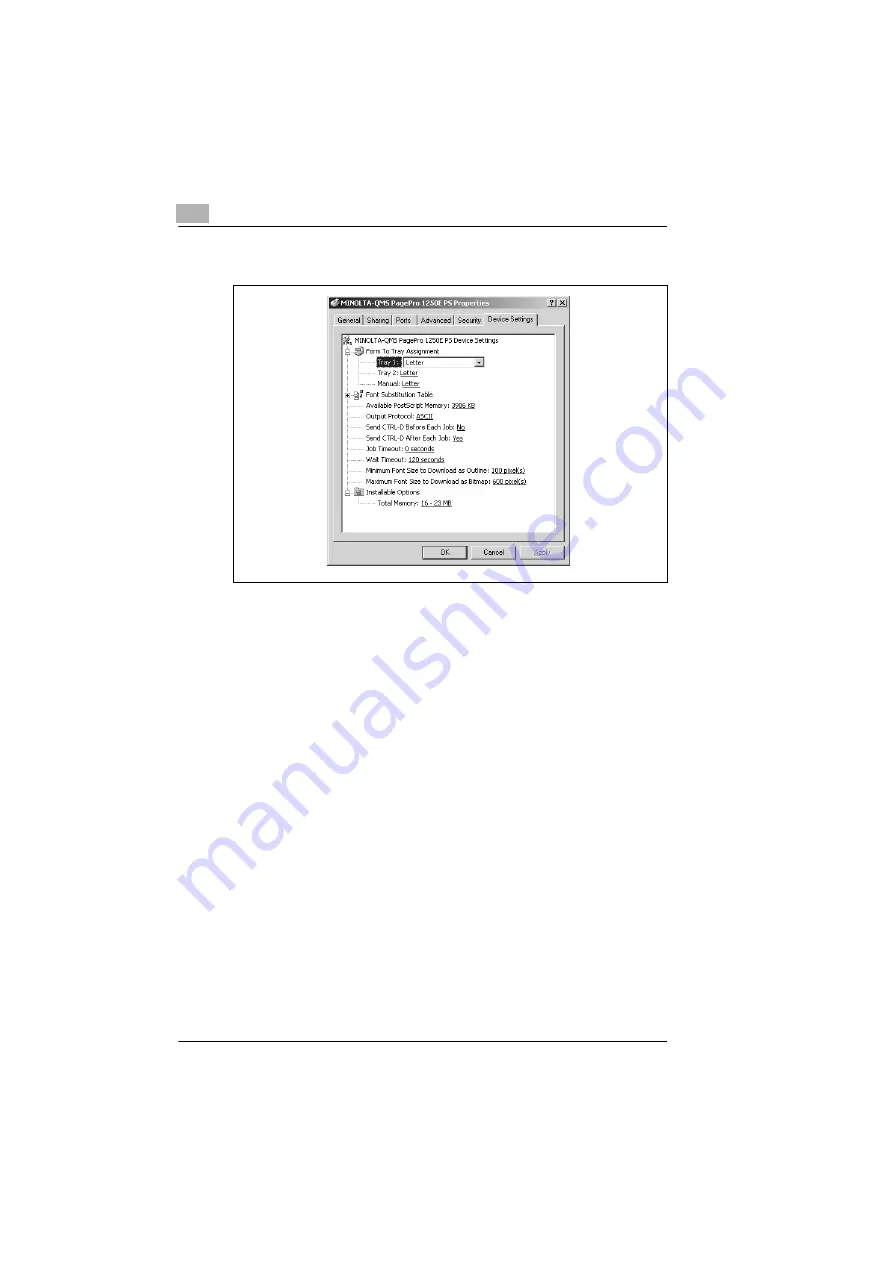 MINOLTA-QMS PagePro 1250E User Manual Download Page 88