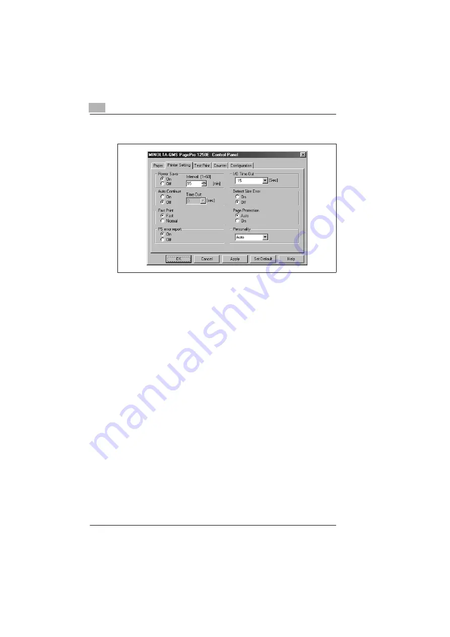 MINOLTA-QMS PagePro 1250E User Manual Download Page 94