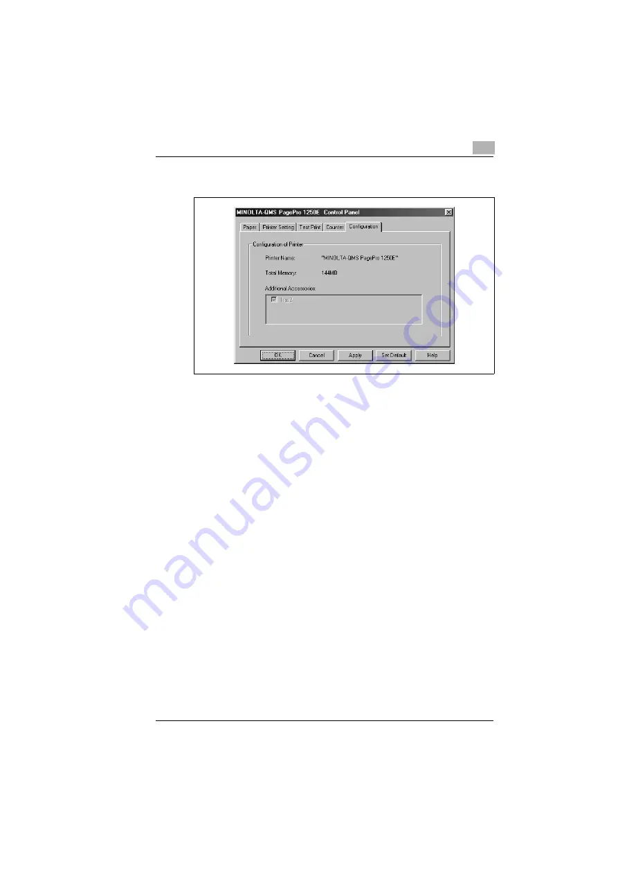 MINOLTA-QMS PagePro 1250E User Manual Download Page 97