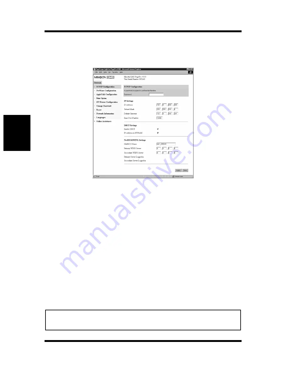 MINOLTA-QMS PagePro 4100E User Manual Download Page 157