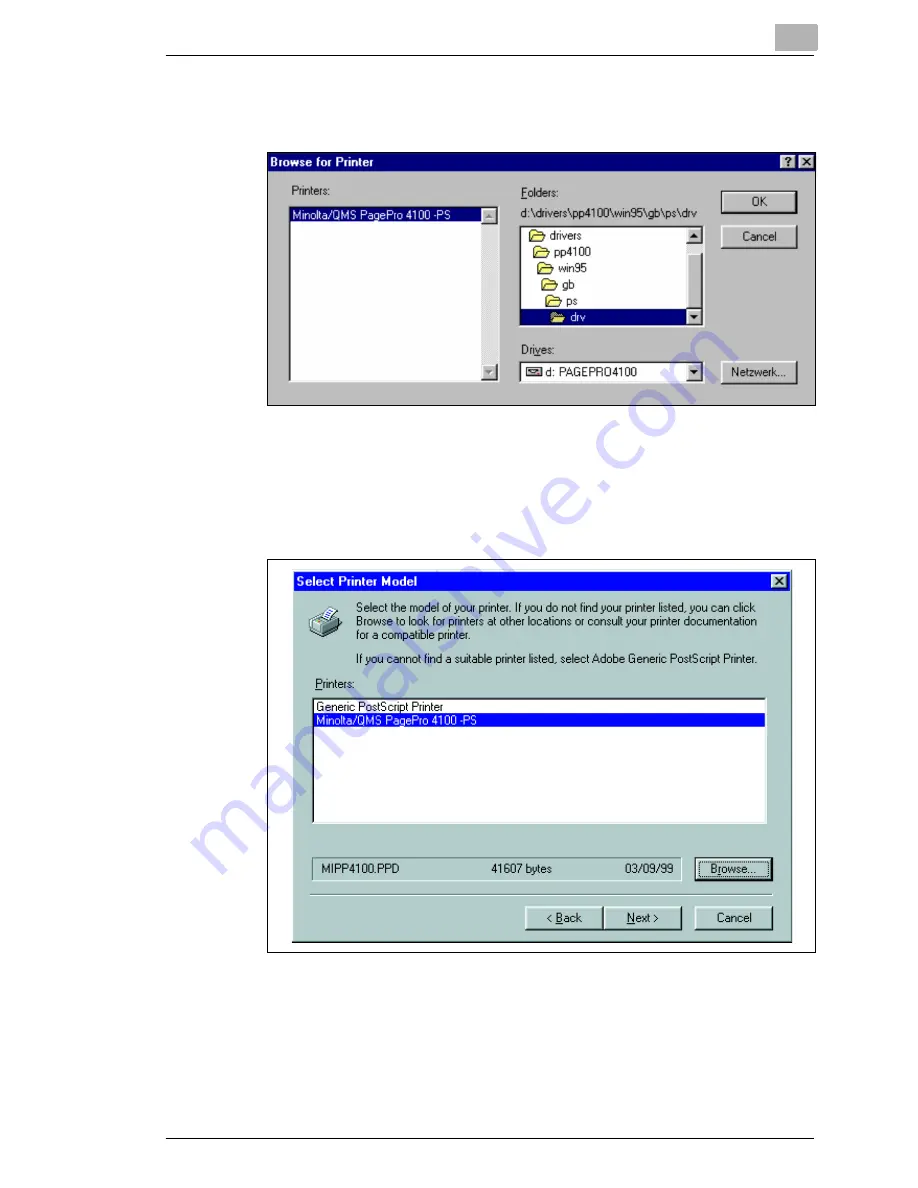 MINOLTA-QMS PagePro 4100GN Скачать руководство пользователя страница 106