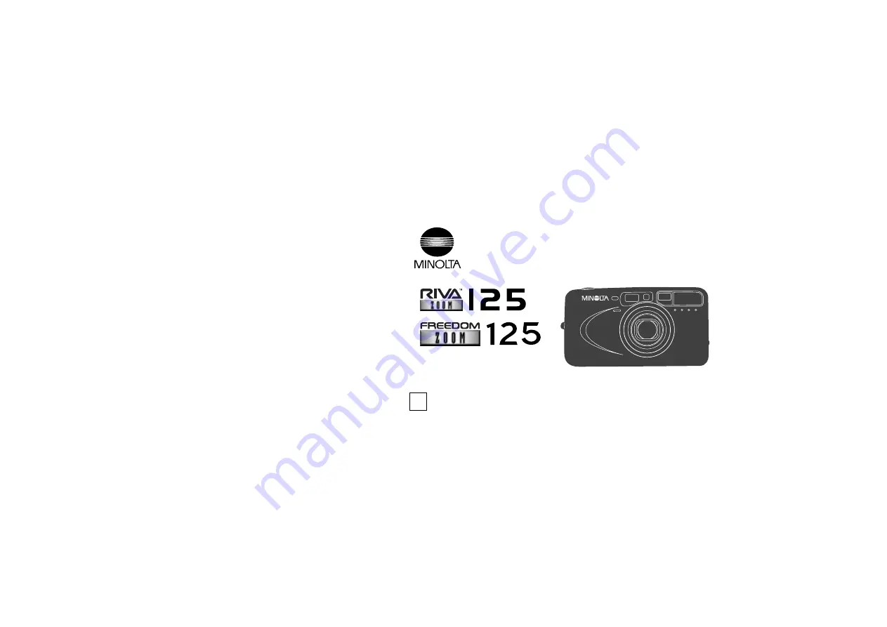 Minolta 125 Instruction Manual Download Page 1