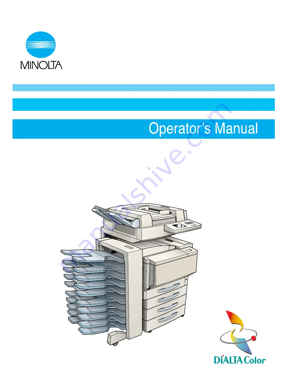 Minolta CF1501 Operator'S Manual Download Page 1