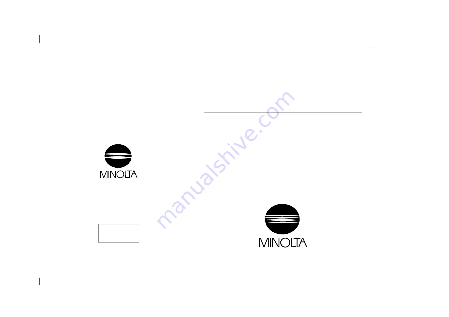 Minolta CF1501 Service Manual Download Page 1