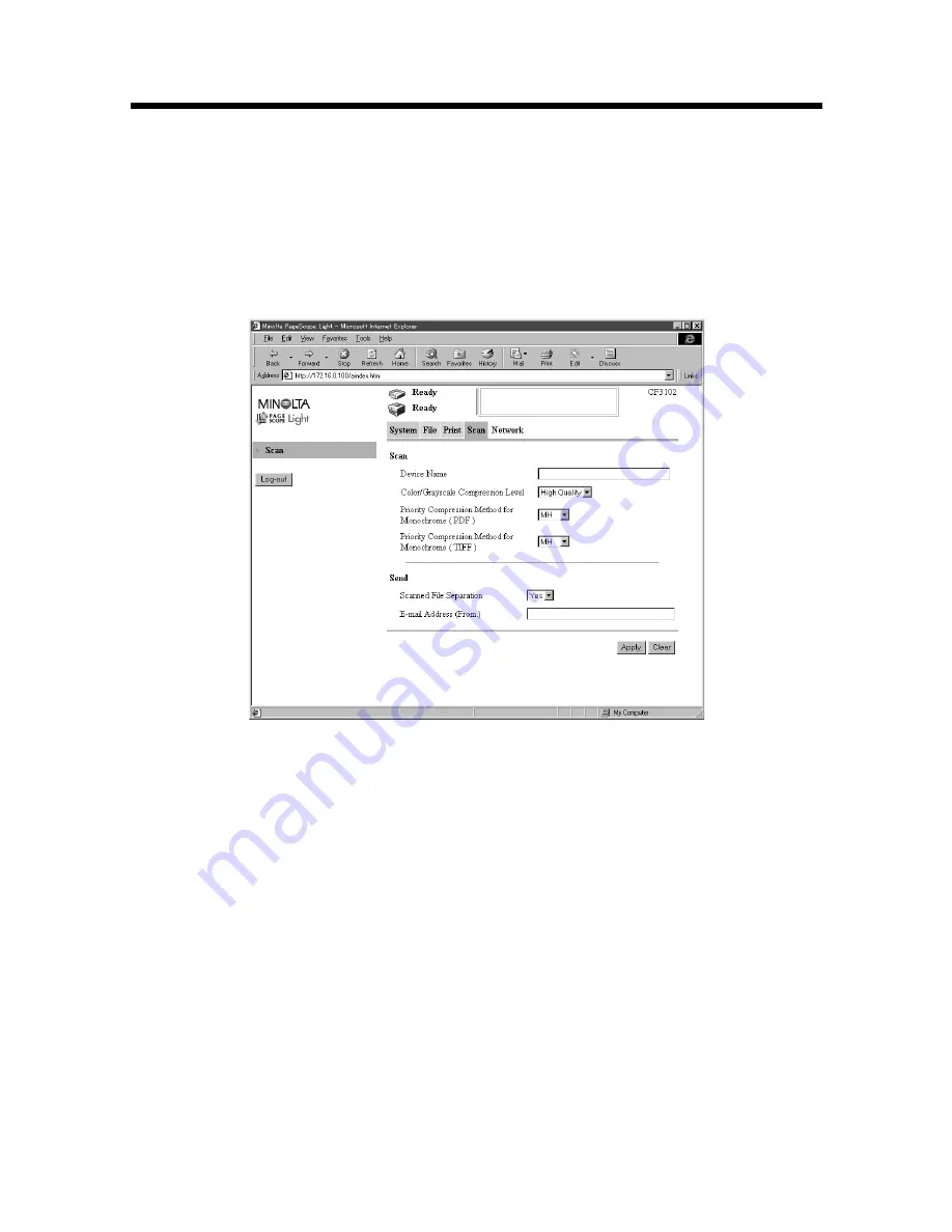 Minolta CN3101e User Manual Download Page 71