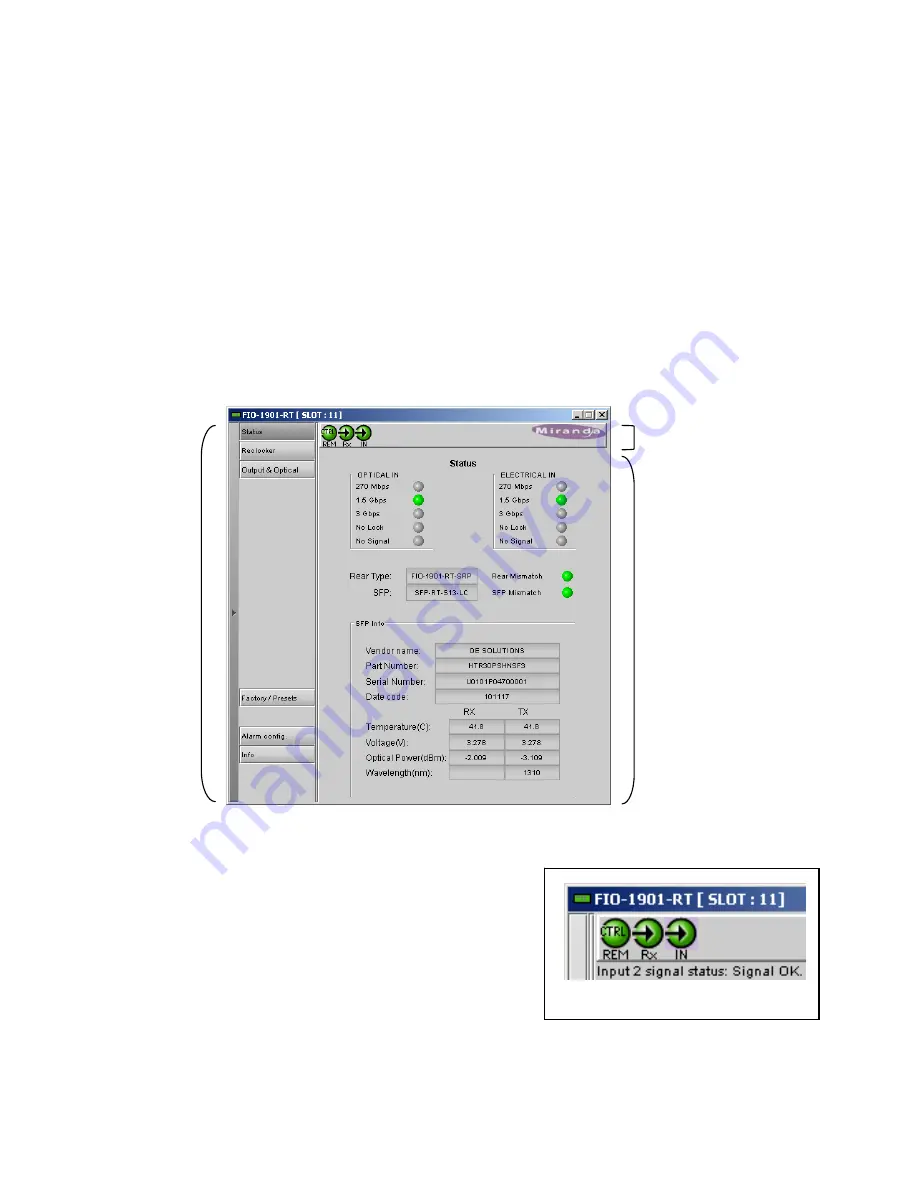 Miranda FIO-1901-RT Manual To Installation And Operation Download Page 14