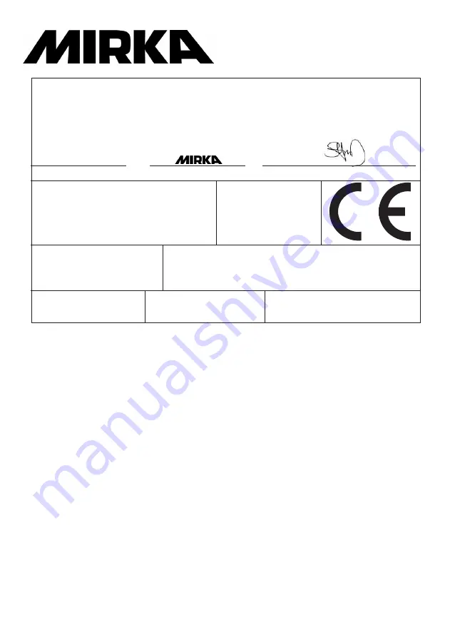 MIRKA ROS2 series Manual Download Page 35