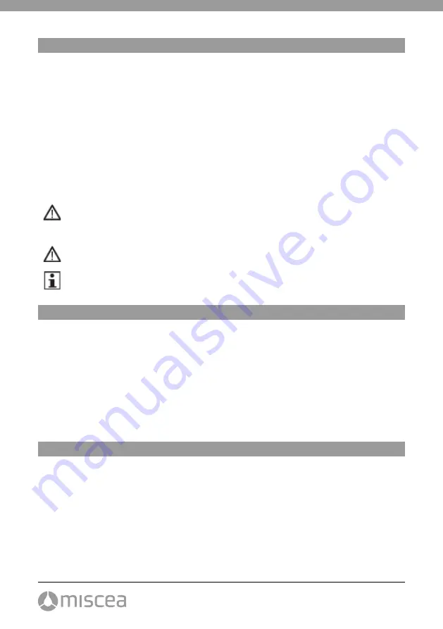 Miscea Light CCR1S1NCDE Instruction Manual Download Page 40